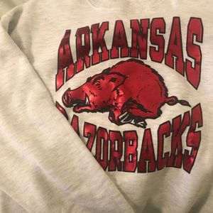 Vintage Arkansas Razorback Sweatshirt Size L